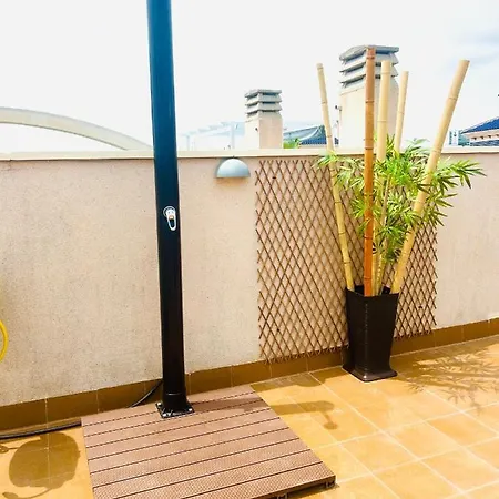 Apartmán Penthouse Naomi With Two Terraces, Private Solarium, Sea View, Swimming Pool, With Underground Parking, Pets Allowed Dehesa de Campoamor (Orihuela Costa)