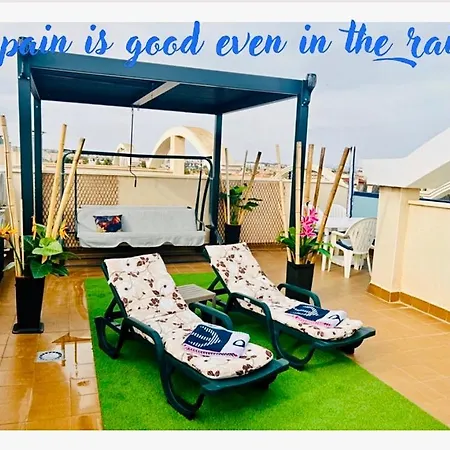 Penthouse Naomi With Two Terraces, Private Solarium, Sea View, Swimming Pool, With Underground Parking, Pets Allowed Dehesa de Campoamor (Orihuela Costa)